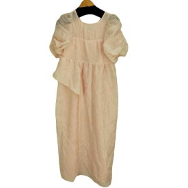 【中古】ユーズドフルギ USED古着 {{ANDRESD}} 25SS bubble sleeve jacquard dress バブル スリーブ ジャガードドレス レディース import：M