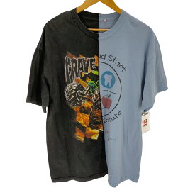 【中古】ユーズドフルギ USED古着 リメイクドッキング Tシャツ レディース 表記無