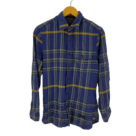 【中古】バーバリーブリット BURBERRY BRIT 1ポケットライトネルチェックシャツ レディース import：S