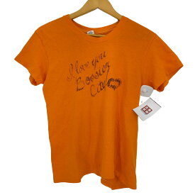 【中古】ヘインズ Hanes USA製 メッセージプリント Tシャツ メンズ import：M