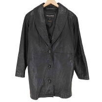 楽天市場】古着 レザー ハーフコート（レディースファッション）の通販