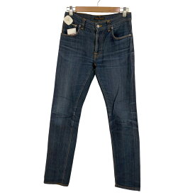 【中古】ヌーディージーンズ Nudie Jeans THIN FINN テーパードデニムパンツ メンズ W30L32