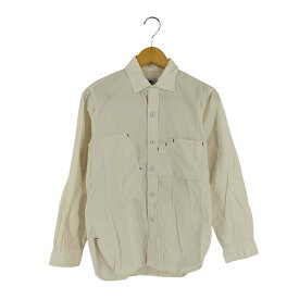【中古】エンジニアードガーメンツ Engineered Garments USA製 変形ポケット レギュラーカラー 長袖 シャツ メンズ import：XS