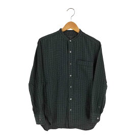 【中古】エンジニアードガーメンツ Engineered Garments バンドカラー チェック 長袖 シャツ メンズ import：XS
