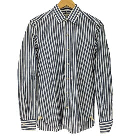 【中古】ルイジボレッリ LUIGI BORRELLI MADE IN ITALY L/S ストライプシャツ メンズ JPN：S