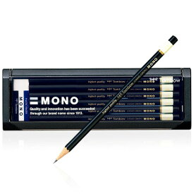 ☆トンボ Tombow／ 鉛筆 モノ ／ MONOシリーズのハイスタンダード / 6角軸　12本入り　消しゴム付き / / 5H：MONO-5H