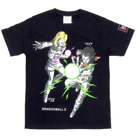 【Guf限定】ドラゴンボールZ　17号＆18号Tシャツ　ブラック　M/L/XL