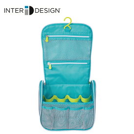 インターデザイン InterDesign トイレタリーバッグ トラベルポーチ 化粧ポーチ 吊り下げ フック付き ハンドル付き 074106