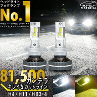 【所ジョージの世田谷ベース掲載】 整備士監修 車検対応 81500cd(カンデラ) H4 LED ヘッドライト バルブ …