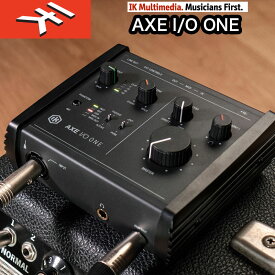 IK MULTIMEDIA AXE I/O ONE（アックスアイオーワン）1イン/3アウト よりコンパクト化を実したギタリスト・ベーシスト必携のオーディオインターフェイス 国内正規品 送料無料