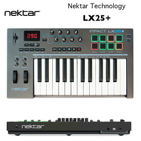 Impact LX25+ | Nektar Technology | ネクター・テクノロジー　インパクトLX25プラス｜25鍵仕様のMIDIキーボード　ベロシティ対応 国内正規品　送料無料