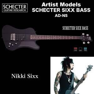 VFN^[ SCHECTER x[X / SCHECTER SIXX BASS AD-NS SBK A[eBXgf NIKKI SIXX jbL[ VbNX TeubN 