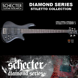 シェクター SCHECTER ベース / STILETTO STUDIO 5 | AD-SL-ST5 スティレットスタジオ5 5弦ベース カラー：ブラック（黒） ダイヤモンドシリーズ 2016年モデル 送料無料