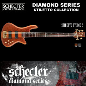 シェクター SCHECTER ベース / STILETTO STUDIO 5 | AD-SL-ST5 スティレットスタジオ5 5弦ベース カラー：ハニーサテン ダイヤモンドシリーズ 2016年モデル 送料無料