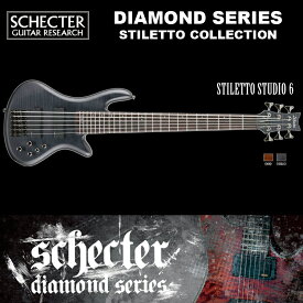 シェクター SCHECTER ベース / STILETTO STUDIO 6 | AD-SL-ST6 スティレットスタジオ6 6弦ベース カラー：ブラック（黒） ダイヤモンドシリーズ 2016年モデル 送料無料
