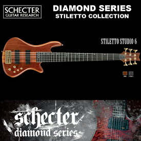 シェクター SCHECTER ベース / STILETTO STUDIO 6 | AD-SL-ST6 スティレットスタジオ6 6弦ベース カラー：ハニーサテン ダイヤモンドシリーズ 2016年モデル 送料無料