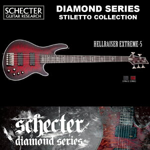 シェクター SCHECTER ベース / HELLRAISER EXTREME 5 | AD-HR-EX-BASS-5 ヘルレイザーエクストリーム レッド(赤) ダイヤモンドシリーズ 右/左用 送料無料