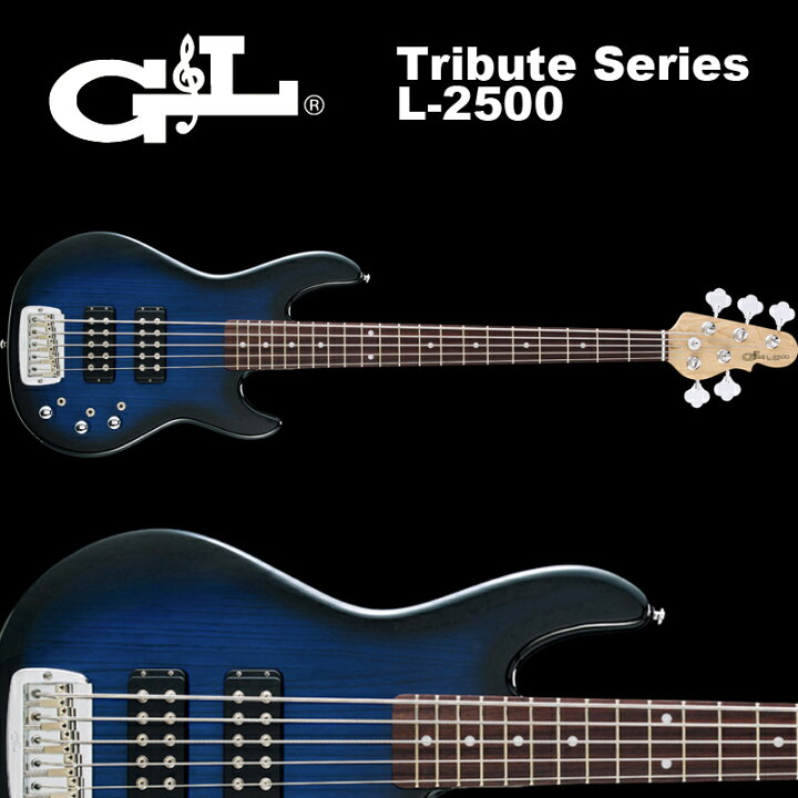 楽天市場】G&L Tribute Series / L-2500 Blueburst / L2500 5弦ベース 