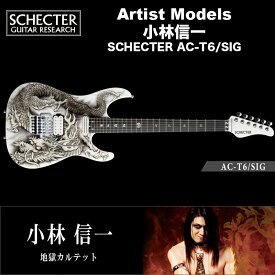 シェクター エレキギター / 小林信一 （地獄カルテット） モデル SCHECTER AC-T6/SIG オリジナル・ドラゴン・グラフィック 送料無料