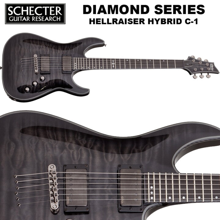 楽天市場】シェクター SCHECTER / HELLRAISER HYBRID C-1 AD-C-1-HR-HB 