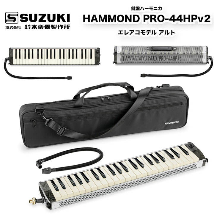 市場】鍵盤ハーモニカ HAMMOND PRO-44HPv2 ピックアップマイクを内蔵したエレアコ鍵盤ハーモニカ ハモンド プロ44 送料無料 :  B.B. Music 市場店