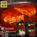 【11日1時59分まで2,280円→1,290円】 こだわりソース4種ハンバーグ 140g×4個 冷凍 ギフト レンジ レトルト 簡単調理 デミグラス トマト ホワイト ペッパー 食べ比べ 温めるだけ 肉 お取り寄せ 小分け プレゼント 贈答用