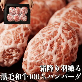 肉 プレゼント ハンバーグ お取り寄せグルメ 食品 黒毛和牛 肉 ギフト 贈り物 国産 和牛特撰黒毛和牛ハンバーグ100g×6個入り 網脂