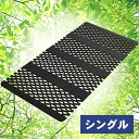 ★ポイント10倍:11日01:59迄★すのこ型吸湿マット エアジョブPlus 紀州備長炭タイプ シングル ブラック TJI-482-S 送料無料 すのこマット ...
