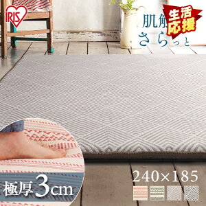 O  3 185×240cm  WK[hn Ɍ E^ 3cm J[ybg  ȒP ybg zbgJ[ybg g[ Ή ~ߕt Չ I[V[Y NbVO AC