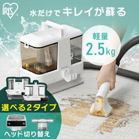 リンサークリーナー 車 洗剤 アイリスオーヤマ カーペットクリーナー カーペット洗浄機 リンサー クリーナー 車内 掃除機 掃除 水掃除 水で洗う 車内 自動散水 T型ヘッド カーペット スポットクリーナー RNS-P10-W RNSP-P500