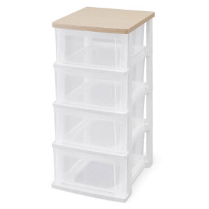 チェスト スリム コンパクト 省スペース 幅32.5cm 収納ケース 衣装ケース アイリスオーヤマ タンス 箪笥 ウッドトップチェスト クリアケース クリア 衣類収納 収納 可愛い おしゃれ シンプル