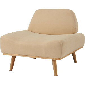 【ポイント5倍★24日20時〜】ソファ 家具 一人掛け リンドラ アームレスソファ1P ソファ 一人掛け コンパクト 一人暮らし ロータイプ ファブリック ゆったり おしゃれ シンプル デザイン ライ