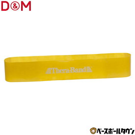 D&M トレーニングバンド ループタイプ THERABAND セラバンド セラループ 円周90cm 強度レベル-1 筋トレ 筋力アップ シェイプアップ エクササイズ リハビリ TLB-1