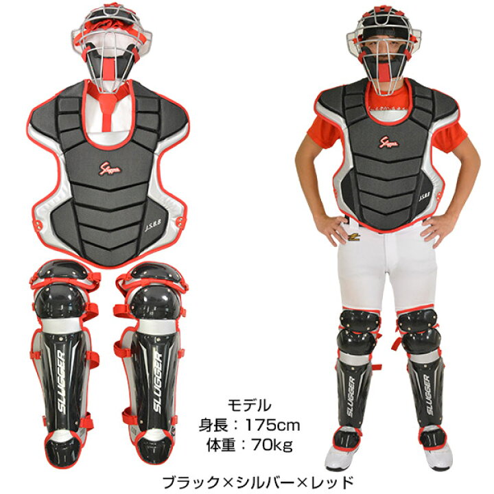 楽天市場】軟式野球用 キャッチャー防具 3点セット 久保田スラッガー 