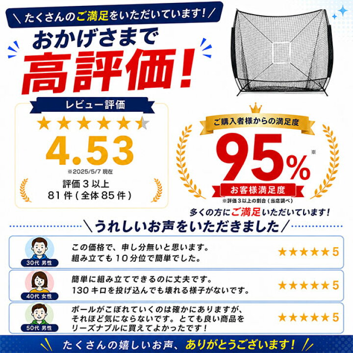 楽天市場】【3連休も毎日出荷】野球 練習 ネット 硬式 軟式M号・J号 