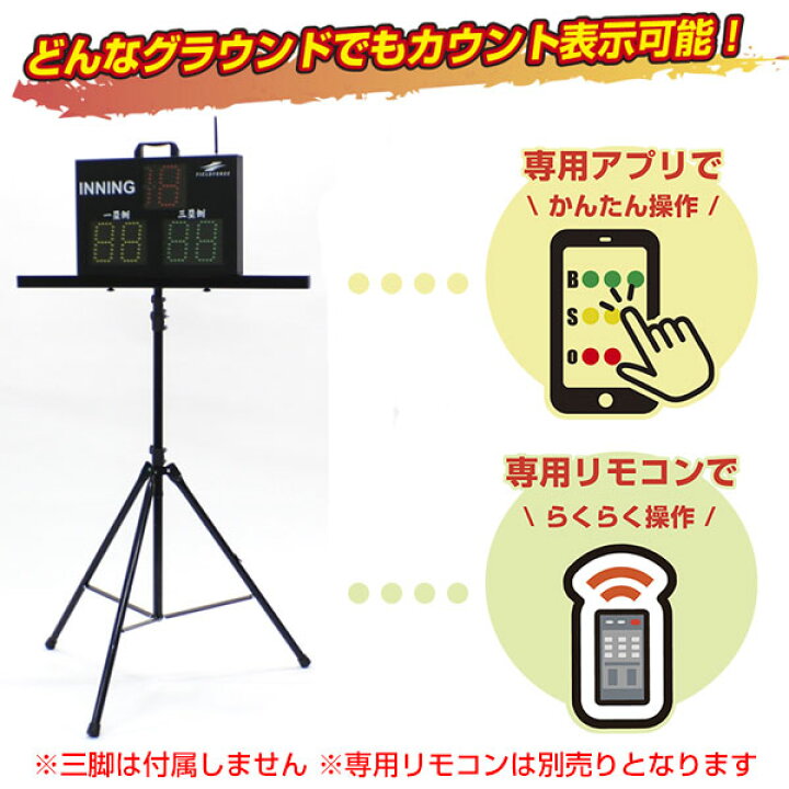 楽天市場 最大10 引クーポン 野球 デジタル投球カウンター Ledライト スマホアプリで操作 Bluetooth接続 電池 専用acアダプター対応 別売 ピッチングカウンター 投球 イニング 野球用品 ソフトボール用品 Fdtc 1500c ラッピング不可 野球用品ベースボールタウン