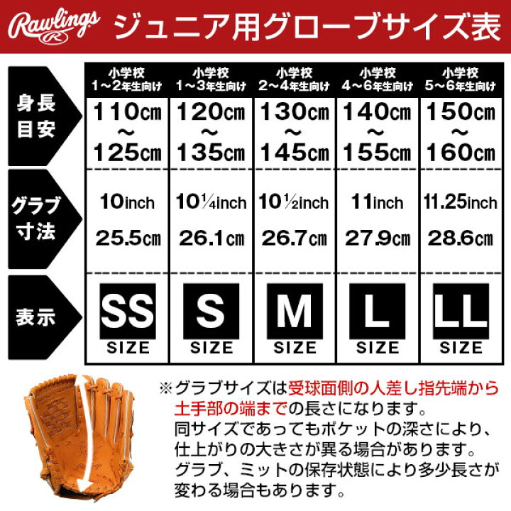 ローリングス GJ5R9G9M ジュニア用 軟式用 オールラウンド用 Mサイズ 