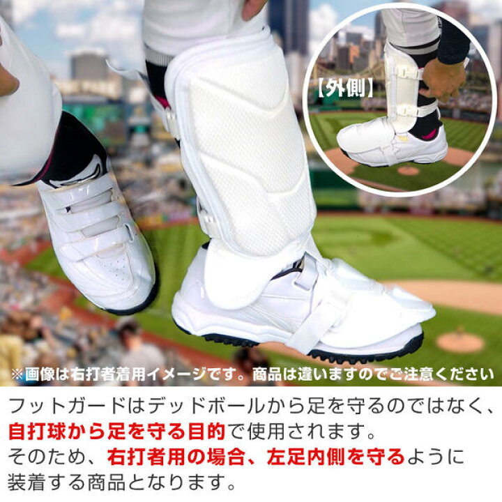 楽天市場】ミズノ MIZUNO フットガード 軽量パッド型 右足左打者用 