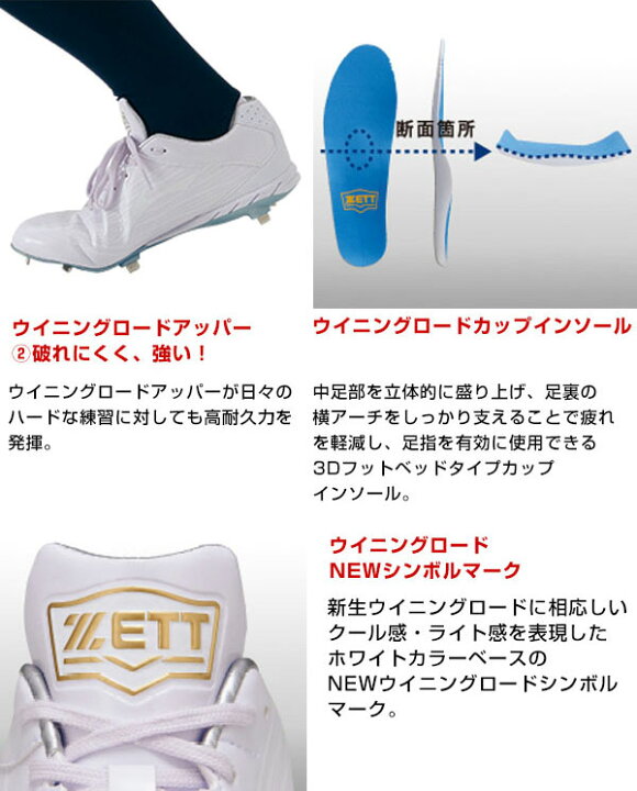 楽天市場】【3連休も毎日出荷】【交換往復送料無料】 野球 スパイク 