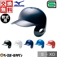 【サイズ交換往復無料】 野球 ヘルメット 片耳 軟式 ミズノ MIZUNO 右打者 一般 白 黒 紺 青 赤 打者用 …
