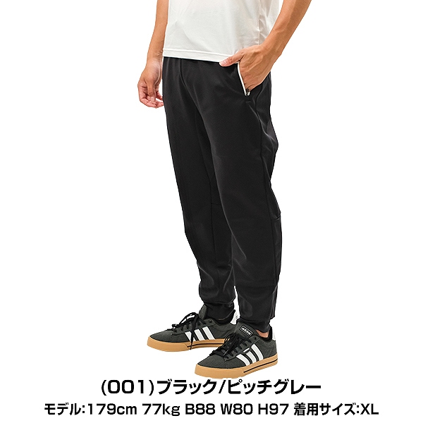adidas☆ハイブリッドトレーニングパンツL☆防風透湿撥水紺