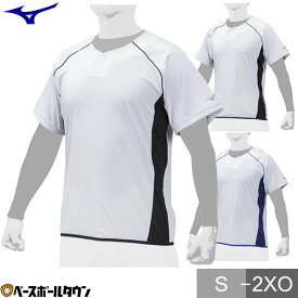 ミズノ ベースボールシャツ ビートアップ 半袖 大人 ユニセックス トレーニングウエア Tシャツ 12JC0X22 メール便可 野球 野球ウェア