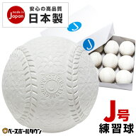 【安心の日本製】激安軟式練習球 J号球 1ダース 12個入り J球 某有名野球ボールメーカー製 限定・独占販…