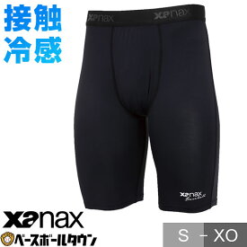 野球 コンプリートハーフスパッツ 大人 XANAX ザナックス インナーパンツ スライディングパンツ パッドなし スラパン バナナ型ファールカップ収納式 バナナ型ファウルカップ収納式 接触冷感 UVカット ストレッチ BUSSP403 【365日あす楽対応】