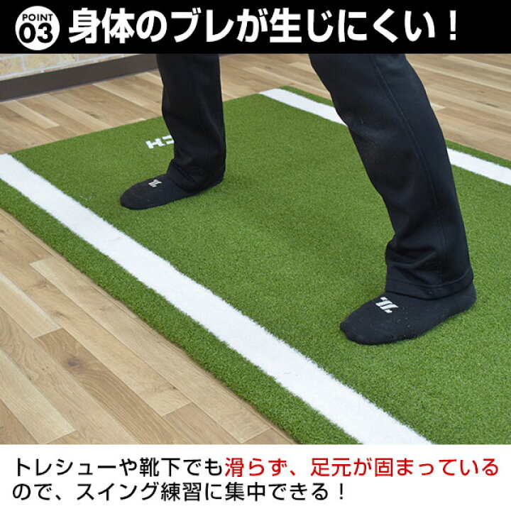 楽天市場】野球用クイックバッターマット 100×150cm 右バッター・左 