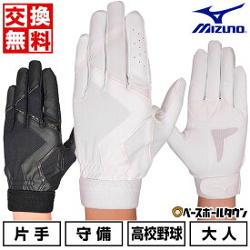 交換往復無料 野球 守備用手袋 左手 ミズノ MIZUNO 高校野球対応 衝撃吸収パッド付 水洗い可 1EJED260 サイズ交換往復無料 【365日あす楽対応】