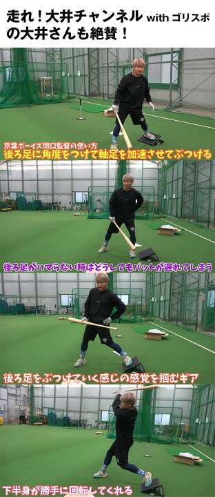 楽天市場】野球 練習 バッティング＆投球フォーム矯正ボード 角度4段階 