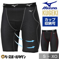 野球 スライディングパンツ 大人 ミズノ MIZUNO KUGEKI 空隙 スラパン ファウルカップ収納式 12JBCP24 野…
