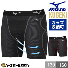 野球 スライディングパンツ ジュニア ミズノ MIZUNO KUGEKI 空隙 スラパン ファウルカップ収納式 12JBCP34 野球ウェア 抗菌 防臭 防汚 少年 キッズ ユニセックス 【365日あす楽対応】
