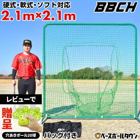 【レビューで穴あきボール贈呈】野球 練習 スクウェアバッティングネット スチール製 2.1m×2.1m 硬式 軟式M号・J号 ソフトボール対応 大型 ワイド 収納バッグ付き 野球ネット 練習ネット 投球練習 打撃練習 M球 J球 ゲージ 防球 防護 チーム 部活 BBCH バッグ刺繍有料可(B)